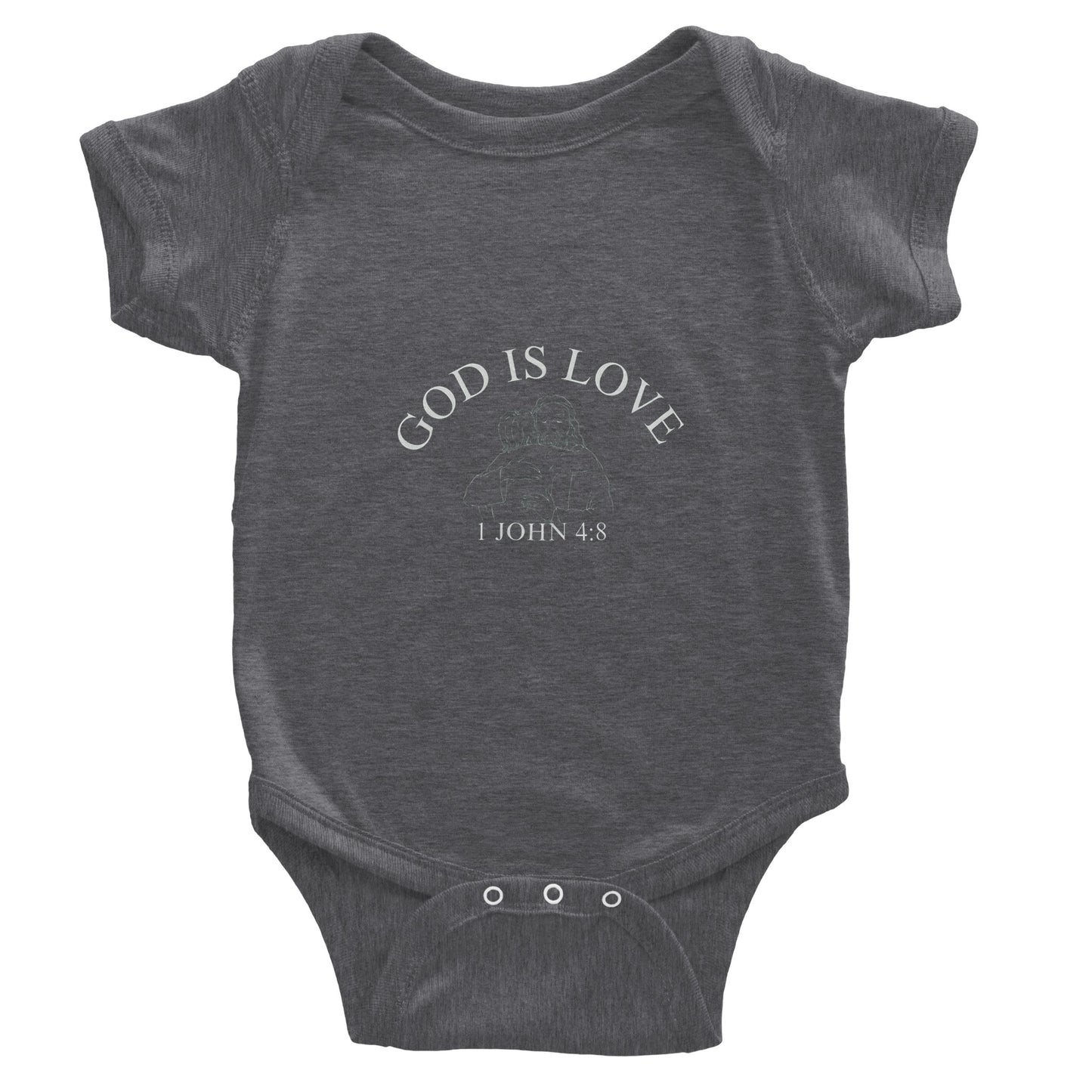 "God is Love" Classic Baby Short Sleeve Bodysuit