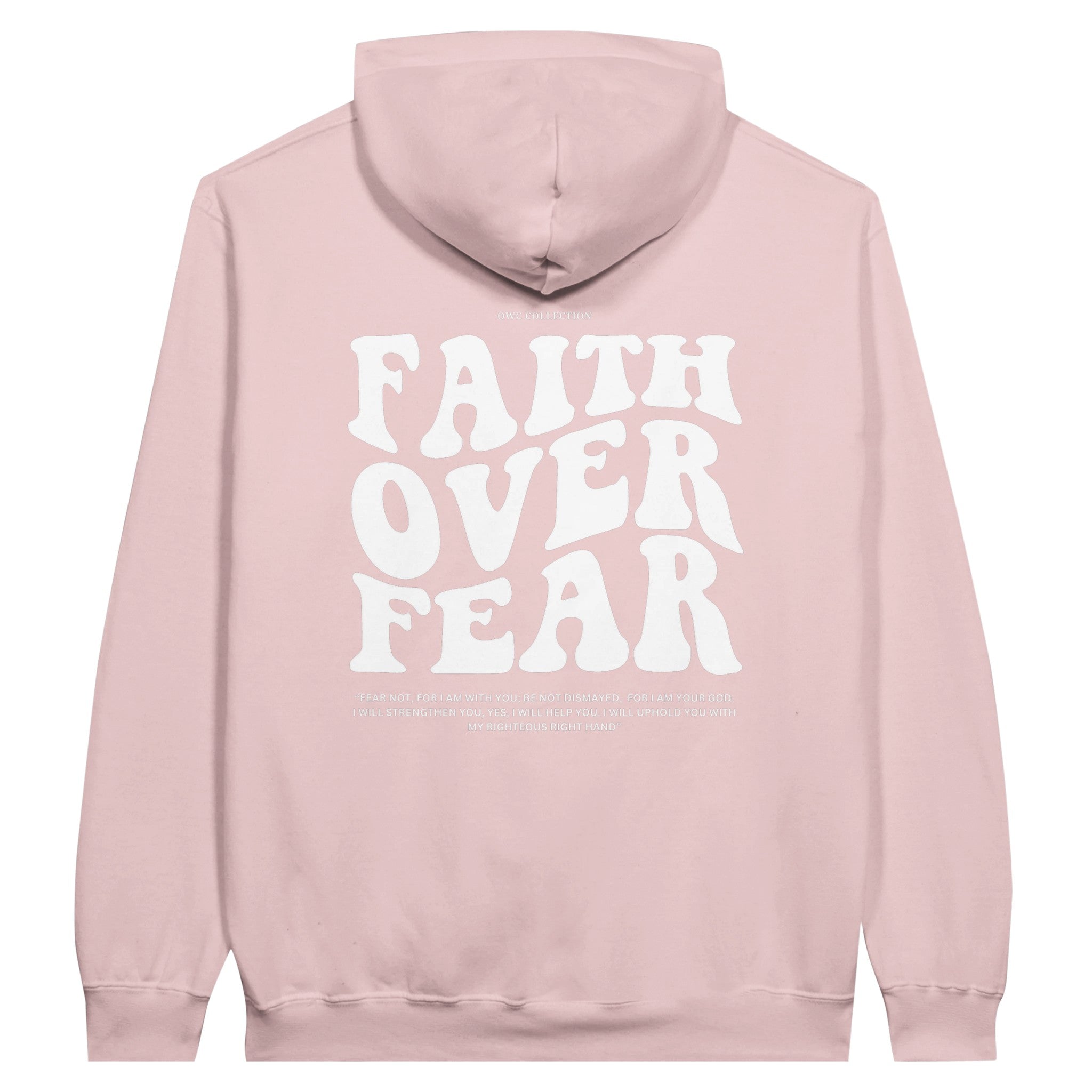 Faith over feelings hoodie pink best sale